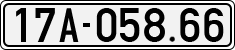 License plate of Vietnam, Cars