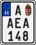 license plates of Hungary, Regular plates (2022)