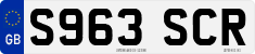 License plate of the United Kingdom, 1983 year system