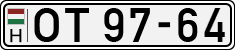 license plates of Hungary, Oldtimers (1990)