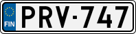 License plate of Finland, Cars