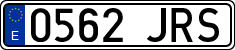 License plates of Spain, Ordinary (2000)