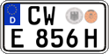German license plate, Plates for oldtimers (type 