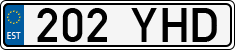 License plate of Estonia, Regular car plates