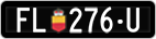 License plate of Liechtenstein, Dealer (with 
