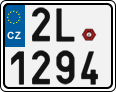 License plate of the Czech Republic, Motorcycles (2001)