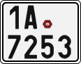 License plate of the Czech Republic, Motorcycles (2001)