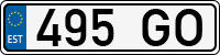 License plate of Estonia, Trailers