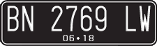License plate of Indonesia, Regular plates