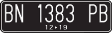 License plate of Indonesia, Regular plates