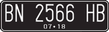 License plate of Indonesia, Regular plates