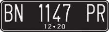 License plate of Indonesia, Regular plates