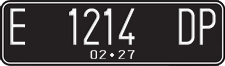 License plate of Indonesia, Regular plates