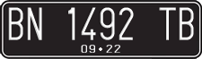 License plate of Indonesia, Regular plates
