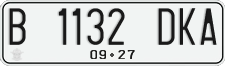 License plate of Indonesia, Regular plates