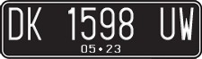 License plate of Indonesia, Regular plates