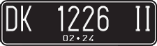 License plate of Indonesia, Regular plates