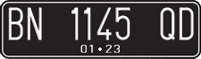 License plate of Indonesia, Regular plates