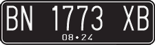 License plate of Indonesia, Regular plates