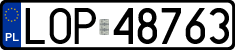 License plates of Poland, Regular car plates