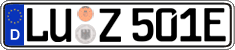 German license plate, Electric vehicles