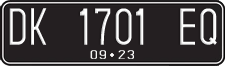 License plate of Indonesia, Regular plates