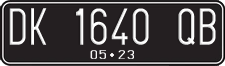 License plate of Indonesia, Regular plates