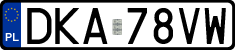 License plates of Poland, Regular car plates