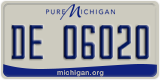 Michigan, Commercial vehicles (AB 12345)