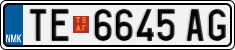 License plate of North Macedonia, Regular plates (2012)