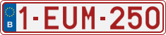 License plate of Belgium, Regular plates (2010)