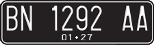 License plate of Indonesia, Regular plates
