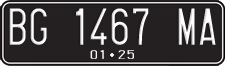 License plate of Indonesia, Regular plates