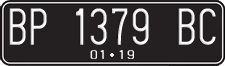 License plate of Indonesia, Regular plates