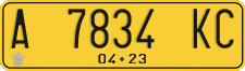 License plate of Indonesia, Commercial vehicles