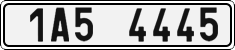 License plate of the Czech Republic, Cars (2001)