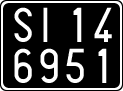 License plate of Italy, Cars (1927 year series)