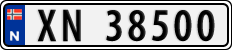 License plate of Norway, Cars
