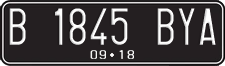 License plate of Indonesia, Regular plates