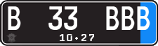 License plate of Indonesia, Regular plates