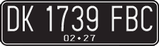 License plate of Indonesia, Regular plates