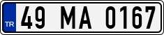 License plate of Turkey, Regular plates