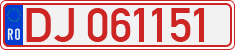License plate of Romania, Provisional