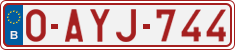 License plate of Belgium, Regular plates (2010)