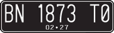 License plate of Indonesia, Regular plates
