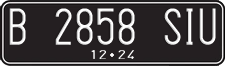 License plate of Indonesia, Regular plates