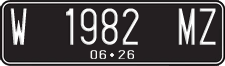 License plate of Indonesia, Regular plates