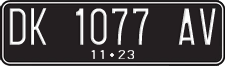 License plate of Indonesia, Regular plates