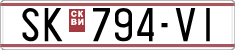 License plate of North Macedonia, Regular plates (1993)