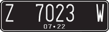 License plate of Indonesia, Regular plates